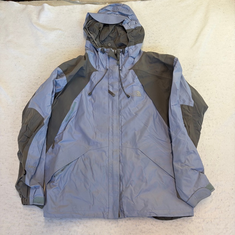 The North Face Summit Series Jacket Womens L Blue Gore-Tex Hooded Rain Shell